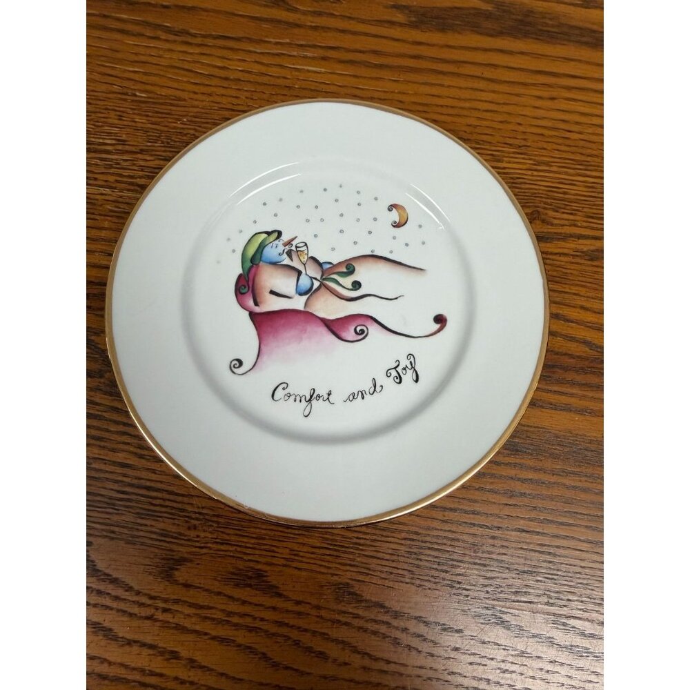 Rosanna Italian Christmas Plate "Comfort and Joy"‎